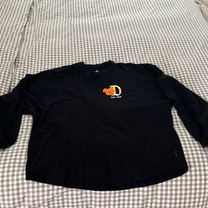 Black Sparkle Halloween Disneyland spirit jersey with matching ears